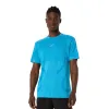Чоловіча футболка ASICS Road Seamless SS Top Aegean Blue/Sky, Колір: блакитний, Розмір: M 
