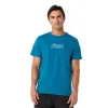 Чоловіча футболка ASICS Logo Graphic Tee 2031F334-400 Dark Teal, Колір: блакитний, Розмір: M 