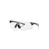 Спортивні фотохромні окуляри OAKLEY Cybr Zero OO9512D-0639 Polished Black/Clear Photochromic 50% Black Iridium, Лінза: Clear Black Iridium Photocromic 
