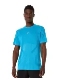 Чоловіча футболка ASICS Road Seamless SS Top Aegean Blue/Sky, Колір: блакитний, Розмір: M 