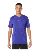 Чоловіча футболка ASICS Road Seamless SS Top Cobalt Burst/Eggplant, Колір: фіолетовий, Розмір: L 