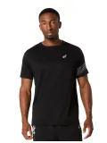 Чоловіча футболка ASICS Icon SS Top Performance Black/Cream, Колір: чорний, Розмір: L 