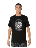 Чоловіча футболка ASICS FujiTrail Logo SS Top Performance Black/Cream/Carbon, Колір: чорний, Розмір: M 