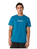 Чоловіча футболка ASICS Logo Graphic Tee 2031F334-400 Dark Teal, Колір: блакитний, Розмір: M 