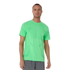 Чоловіча футболка ASICS Road Seamless SS Top Vital Green/Illuminate Green, Колір: бірюзовий, Розмір: XL 