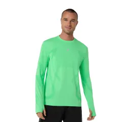 Чоловічий лонгслів ASICS Road Seamless LS Top Vital Green Illuminate, Колір: м'ятний, Розмір: M 