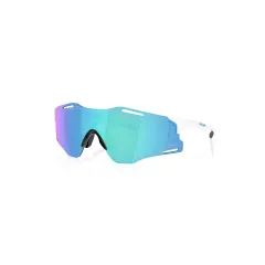 Спортивні окуляри OAKLEY Cybr Zero OO9512D-0239 Bianco lucido/Prizm Sapphire, Лінза: Prizm Sapphire 