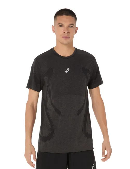 Чоловіча футболка ASICS Road Seamless SS Top 2011D355-001 Performance Black, Колір: Черный, Розмір: M 