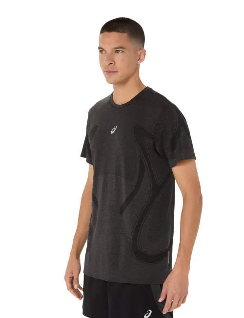 Чоловіча футболка ASICS Road Seamless SS Top Performance Black, Колір: чорний, Розмір: S – зображення 3