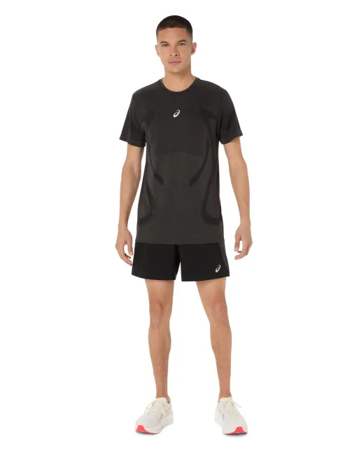 Чоловіча футболка ASICS Road Seamless SS Top Performance Black, Колір: чорний, Розмір: S – зображення 5