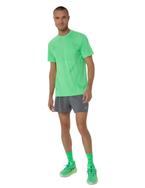 Мужская футболка ASICS Road Seamless SS Top Vital Green/Illuminate Green, Цвет: бирюзовый, Размер: XL – изображение 5
