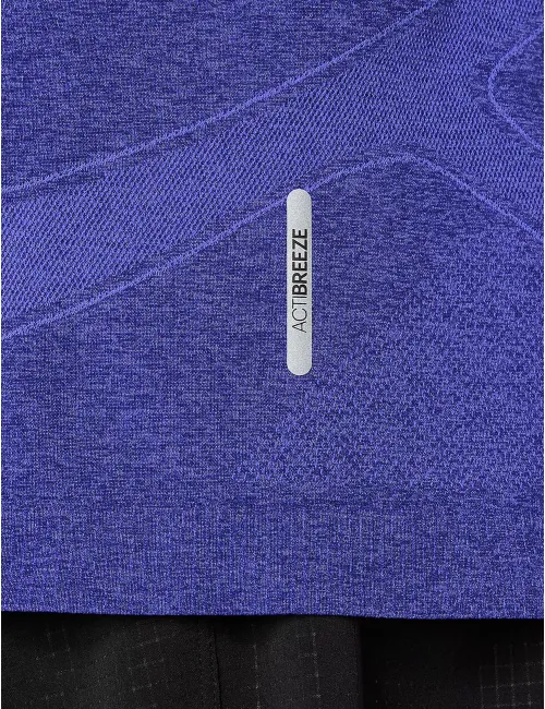 Чоловіча футболка ASICS Road Seamless SS Top Cobalt Burst/Eggplant, Колір: фіолетовий, Розмір: M – зображення 4