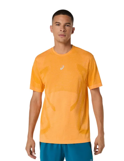 Чоловіча футболка ASICS Road Seamless SS Top 2011D355-800 Yamabuki, Колір: Оранжевый, Розмір: M 