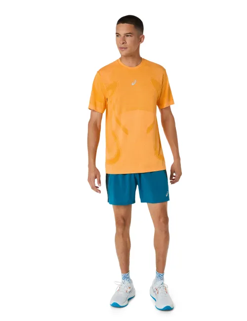 Чоловіча футболка ASICS Road Seamless SS Top Yamabuki, Колір: помаранчевий, Розмір: S – зображення 5
