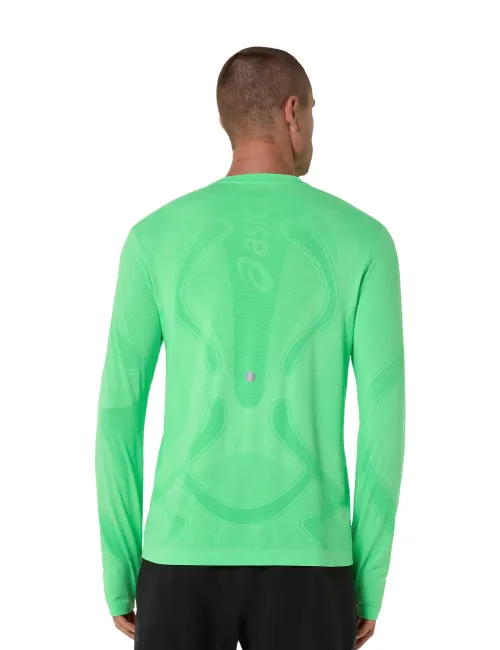 Чоловічий лонгслів ASICS Road Seamless LS Top Vital Green Illuminate, Колір: м'ятний, Розмір: XXL – зображення 2