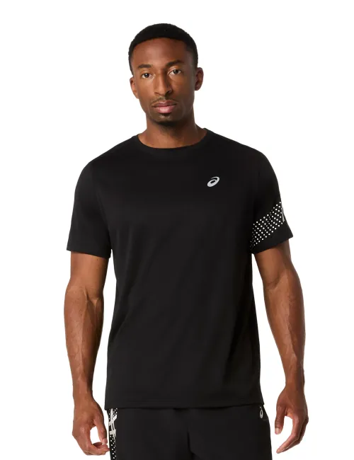 Чоловіча футболка ASICS Icon SS Top 2011D458-001 Performance Black/Cream, Колір: Черный, Розмір: M 