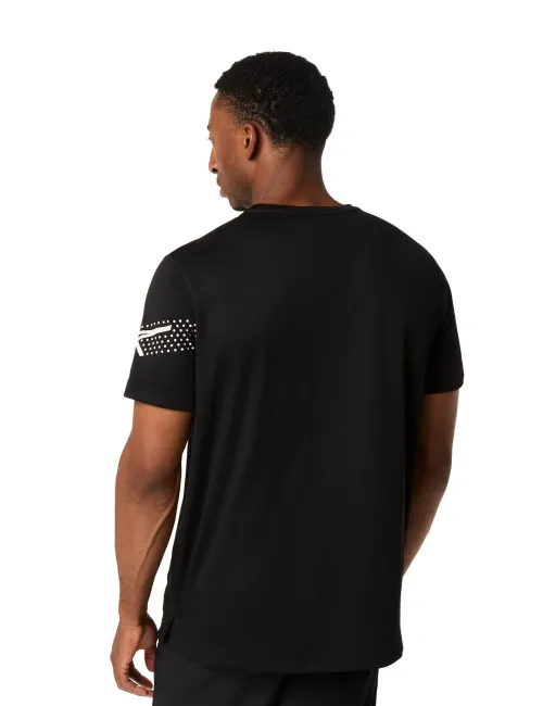 Чоловіча футболка ASICS Icon SS Top Performance Black/Cream, Колір: чорний, Розмір: S – зображення 2