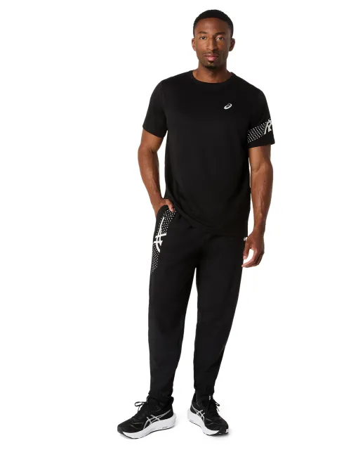 Чоловіча футболка ASICS Icon SS Top Performance Black/Cream, Колір: чорний, Розмір: S – зображення 5
