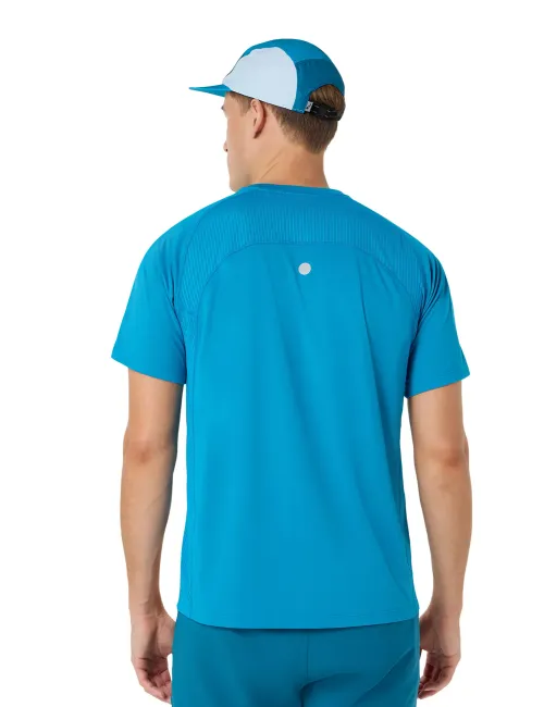 Чоловіча футболка ASICS Road Fade SS Top Aegean Blue/Yamabuki, Колір: блакитний, Розмір: M – зображення 2
