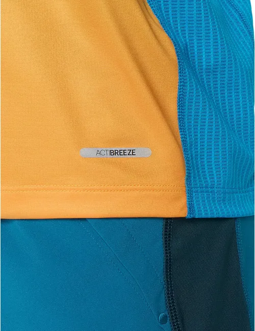 Мужская майка ASICS Road Fade Singlet Aegean Blue/Yamabuki, Цвет: голубой с желтым, Размер: M – изображение 4