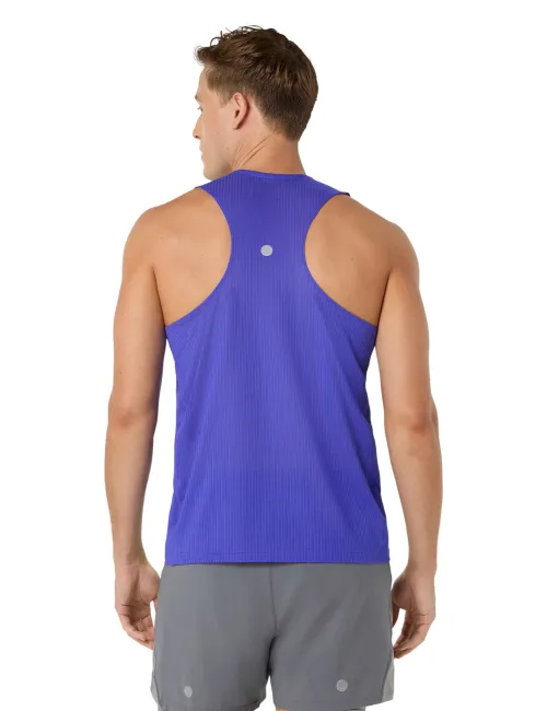 Мужская майка ASICS Road Fade Singlet Cobalt Burst/Illumnate Green, Цвет: сине-фиолетовый с салатовым, Размер: M – изображение 2