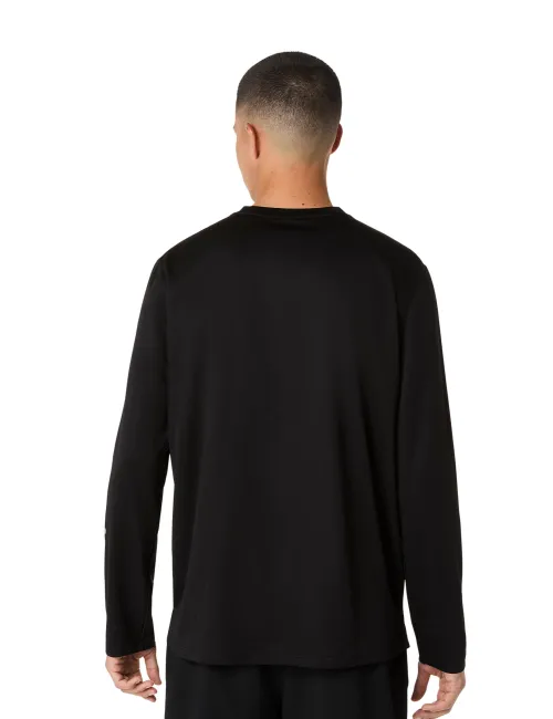 Чоловічий лонгслів ASICS Fujitrail Logo LS Top Performance Black/Carrier Grey/Cool Grey, Колір: чорний, Розмір: XL – зображення 2