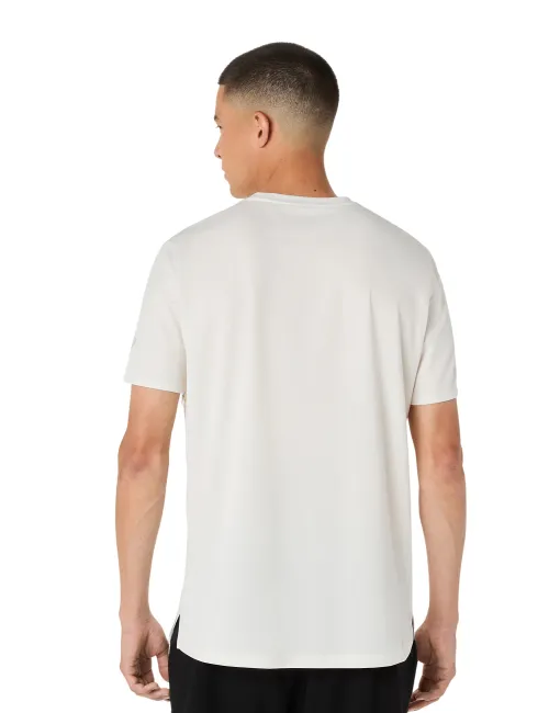 Чоловіча футболка ASICS Fujitrail Logo SS Top Cream Cobalt Burst/Cool Grey, Колір: білий, Розмір: XL – зображення 2