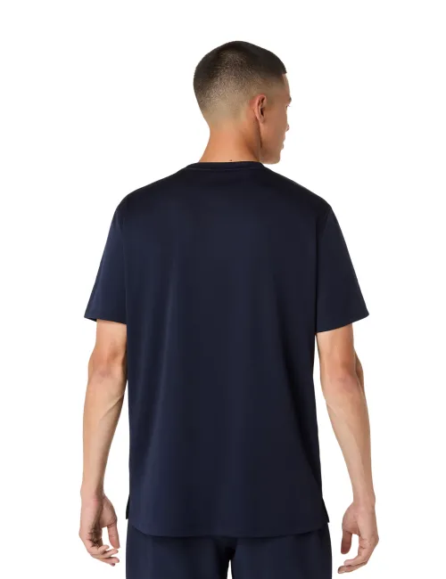 Чоловіча футболка ASICS Fujitrail Logo SS Top Midnight/Cobalt Burst/Cool Grey, Колір: темно-синій, Розмір: M – зображення 2