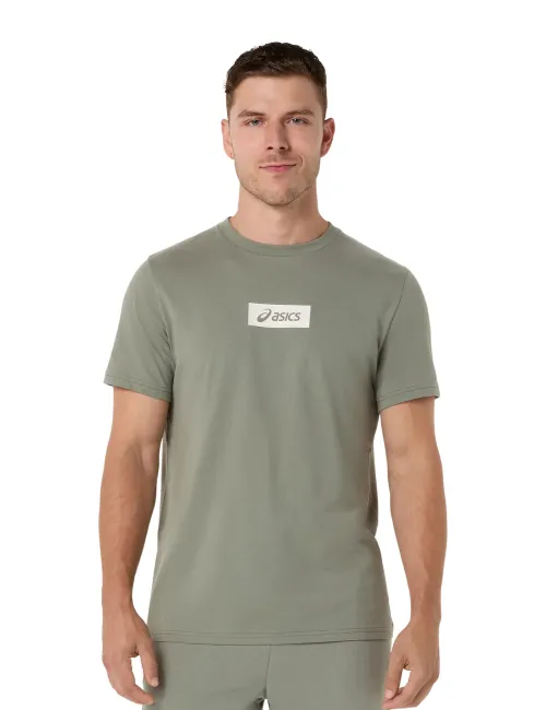 Чоловіча футболка ASICS Chest Logo Tee 2031F333-300 Lichen Green, Колір: оливковий, Розмір: M 