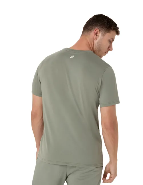 Чоловіча футболка ASICS Chest Logo Tee 2031F333-300 Lichen Green, Колір: оливковий, Розмір: L – зображення 2