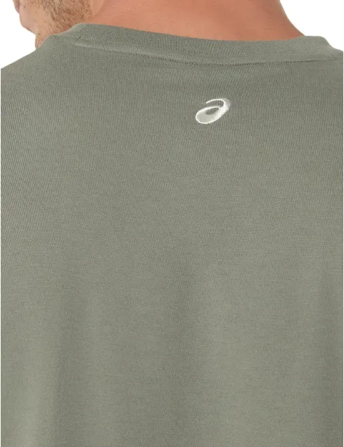 Чоловіча футболка ASICS Chest Logo Tee 2031F333-300 Lichen Green, Колір: оливковий, Розмір: L – зображення 4
