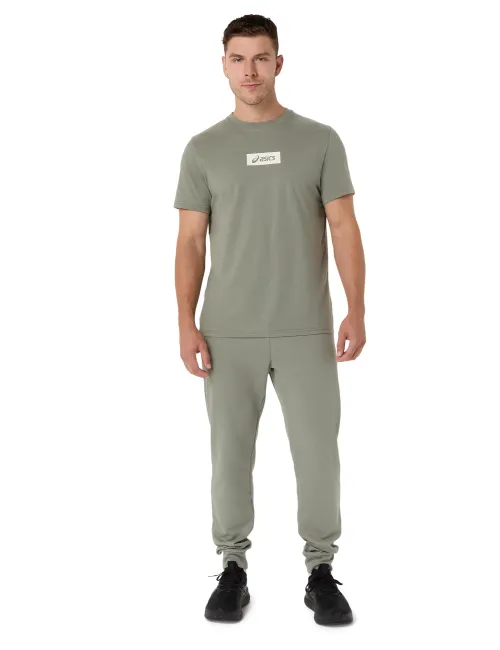 Чоловіча футболка ASICS Chest Logo Tee 2031F333-300 Lichen Green, Колір: оливковий, Розмір: L – зображення 5