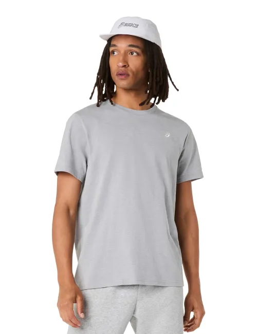 Чоловіча футболка ASICS Spiral Embroidery Tee 2031F458-020 Grey Heather, Колір: сірий, Розмір: M 