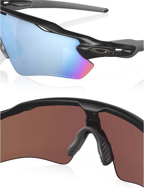 Спортивні окуляри OAKLEY Radar EV Patch OO9208-5538 Matte Black/Prizm Deep Water Polarized, Лінза: Prizm Deep Water – зображення 5