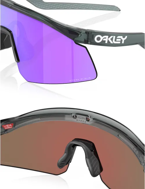 Спортивні окуляри OAKLEY Hydra OO9229-0437 Crystal Black/Prizm Violet, Лінза: Prizm Violet – зображення 6