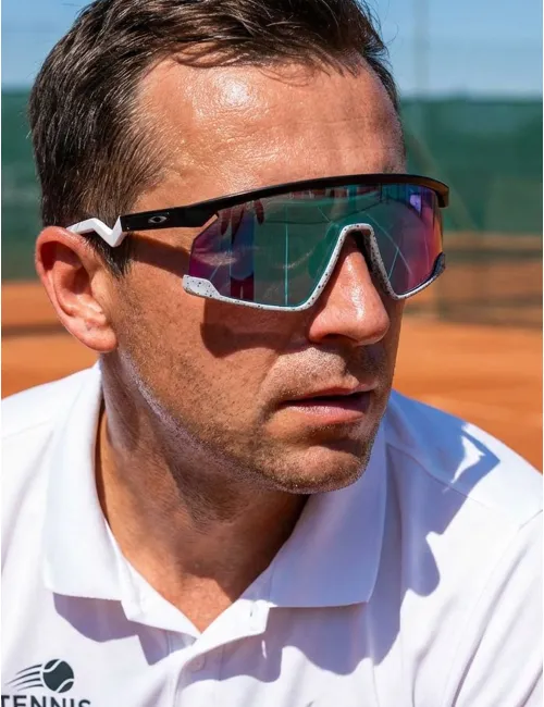 Спортивні окуляри OAKLEY BXTR OO9280-0339 Matte Black/Prizm Sapphire, Лінза: Prizm Sapphire – зображення 7