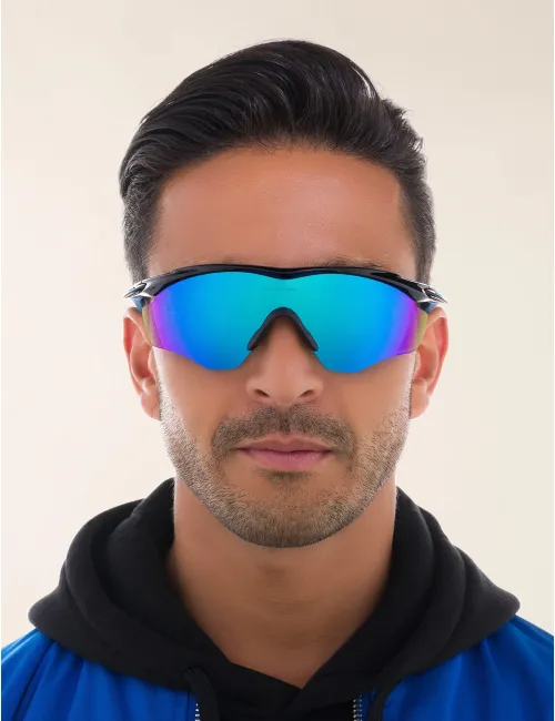 Спортивні окуляри OAKLEY M2 Frame XL OO9343-2145 Polished Black/Prizm Sapphire, Лінза: Prizm Sapphire – зображення 7