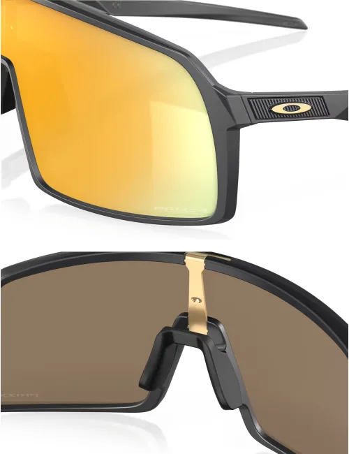 Спортивные очки OAKLEY Sutro OO9406-0537 Matte Carbon/Prizm 24K, Линза: Prizm 24k – изображение 6
