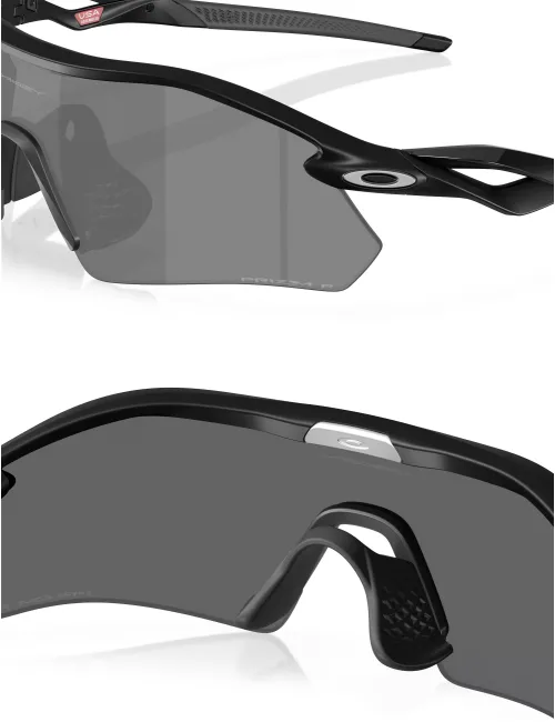 Спортивные очки OAKLEY Radar Plate OO9495D-0136 Matte Black/Prizm Black Polarized, Линза: Prizm Black Polarized – изображение 5