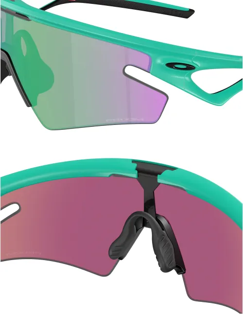 Спортивные очки OAKLEY Sphaera Slash Neon Pop Collection OO9499-1436 Matte Celeste/Prizm Road Jade, Линза: Prizm Road Jade – изображение 6
