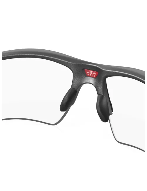 Спортивні фотохромні окуляри OAKLEY Flak 2.0 XL OO9188-16 Steel/Clear To Black Iridium Photocromic, Лінза: Clear Black Iridium Photocromic – зображення 6