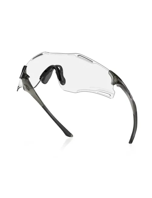 Спортивні фотохромні окуляри OAKLEY Cybr Zero OO9512D-0639 Polished Black/Clear Photochromic 50% Black Iridium, Лінза: Clear Black Iridium Photocromic – зображення 4