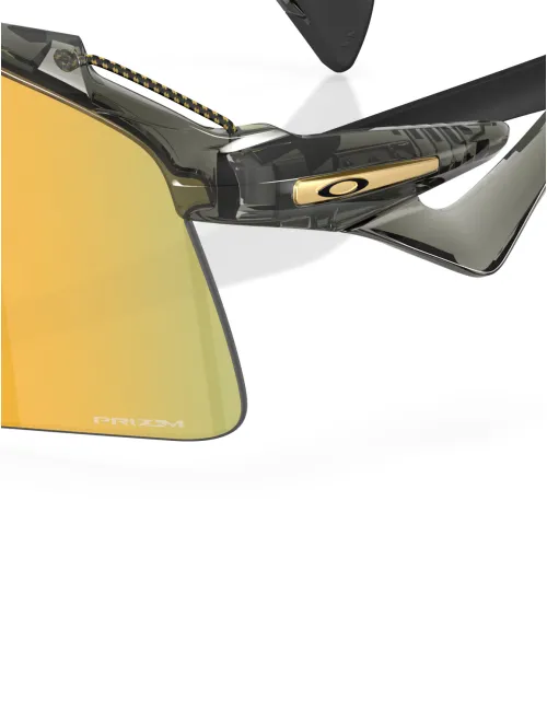 Спортивные очки OAKLEY Stunt Wing OO9519-0241 Grey Smoke/Prizm 24k, Линза: Prizm 24k – изображение 5